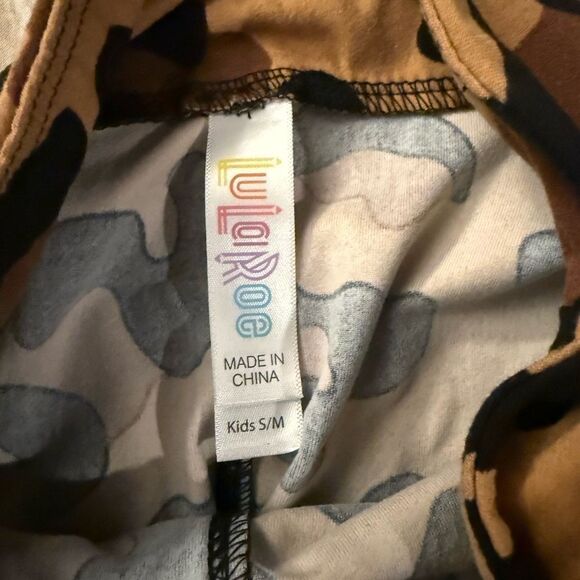 Brown Leopard Print Kids Leggings - Picture 3 of 3